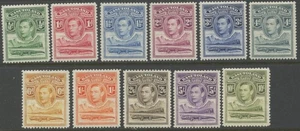 BASUTOLAND Sc#18-28 1938 KGVI Definitives Complete Set OG Mint Hinged - Picture 1 of 2
