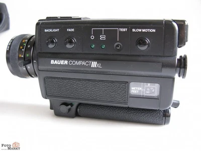 Bauer Super 8 Filmkamera Compact III XL Zoom-Objektiv Neovaron 3x 1,3/8,5-25,5 - Bild 1 von 4