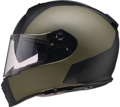 Z1R Warrant Carbon Motorcycle Helmet Green - Image 1 of 2