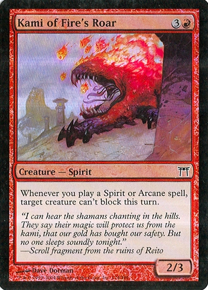 MTG - COK - Kami of Fire's Roar - 2X - Foil - NM - Image 1 of 1