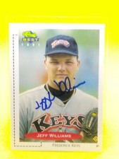 PERSONAL AUTOGRAPH Jeff Williams 1991 Classic Best #164