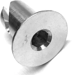 7/16" Aluminum Dzus Button Flush Allen Head Quarter Turn Fasteners .500 100 Pack - Picture 1 of 2