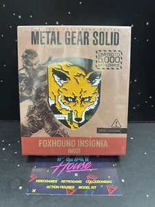 FOXHOUND INSEGNA STEMMA METAL GEAR SOLID LIMITED NUOVO FANATTIK METALLO KONAMI - Imagen 1 de 5