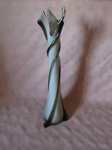 Murano Vase 20" verschlungen rauchbraun und grau - Bild 1 von 12