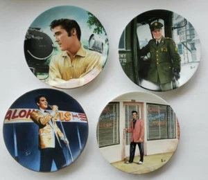 4 Elvis Presley Collector's Plates Delphi Looking at a Legend Series w/ Box &COA - Picture 1 of 7
