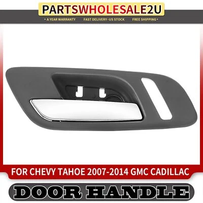 Manija de puerta interior delantera izquierda cromada + gris para Chevrolet Avalanche 2007-2013 Foto 1 de 4