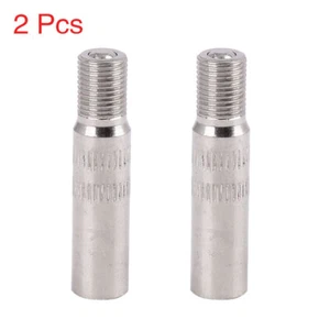 2pcs 39mm Chrome Tyre Wheel Valve Stem Cap Extension Extender for Car Truck - Picture 1 of 4