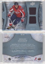 2009-10 Upper Deck Artifacts Frozen Blue /25 Sergei Fedorov #FA-SF HOF