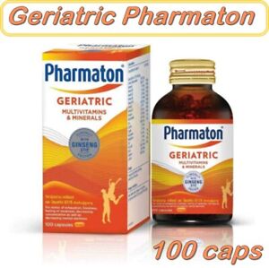 Geriatric Pharmaton With G115 Ginseng Extract. Healthy Product 100 Caps 