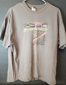 Vintage Beak Built Dirt Modified Race Cars T-shirt XL Gildan Great Graphics - Picture 1 of 4