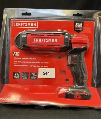 Craftsman V20 Max Lithium-Ion LED Flashlight Handheld Work Light Pivoting Head - Image 1 of 2