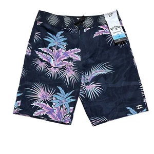 Billabong Mens Size 27 Sundays Pro Recycler Tropical Board Shorts Surf Swim NWT - Picture 1 of 7