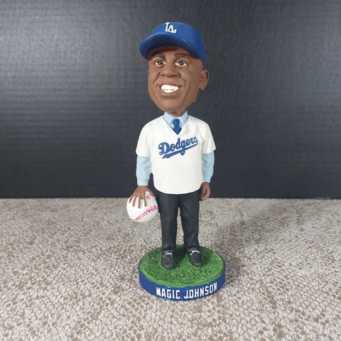 Los Angeles Dodgers Magic Johnson 2013 Bobblehead No Box Cover