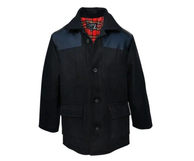 Donkey Jacket Coat Heavy Wool Tartan Lining + PVC Worker Skinhead Punk Mod Ska - Bild 1 von 4