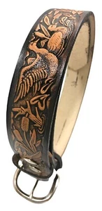 Leather Belt Duck Design Handmade Size 30-52 - Picture 1 of 5