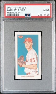 2021 Topps 206 Zack Wheeler Sovereign 1/37 PSA 9