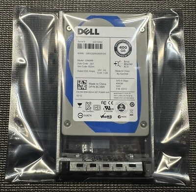 8C38W 08C38W Dell 400GB SAS 2.5" 6Gbps Solid State Drive SSD With Tray - Image 1 of 4