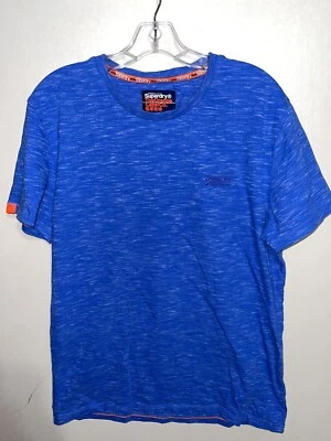 Superdry Men’s Blue “Original Orange Label Tee” T-Shirt Large - Image 1 of 4
