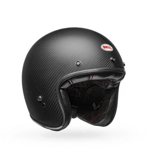 Bell Custom 500 Helmet Composite Carbon Matte Black Size L - Picture 1 of 24