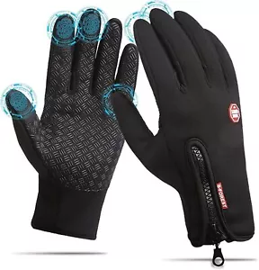 Men & Women Ski Gloves Waterproof Snowboard Gloves -10℃ Warm Winter Snow Gloves - Picture 1 of 17