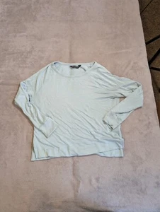 American Giant Womens Top Sz S Small Light Blue Modal Lightweight Sweater USA - Picture 1 of 7