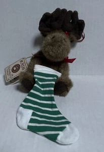 Boyds Bears Navidad Alce Adorno Peluche Mooselsox Con Etiquetas Medias - Imagen 1 de 6