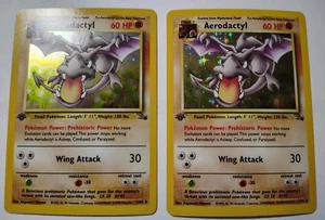 Pokemon Fossil 1st Edition Aerodactyl Holo 1/62 Near Mint/Mint Nice 1 each - Picture 1 of 2