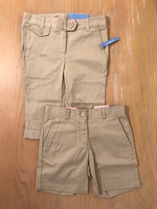 New! Nautica & Izod Approved Schoolwear Girls Bottoms Khaki Size 7 Regular - Picture 1 of 7