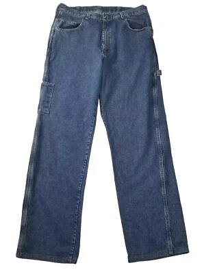 Bulwark FR Flame Resistant Heavy Denim Men's 35x33 Carpenter Jeans Safety Jeans - Image 1 of 4