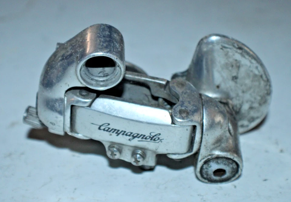 Desviador trasero Campagnolo corto alcance 9 velocidades plateado Campy Racing remitente EE. UU.:) Foto 1 de 4