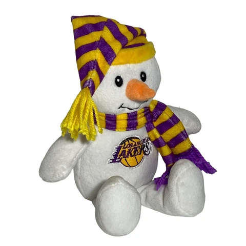 2015 Links Los Angeles Lakers Basketball NBA Snowman Scarf 10” Plush Exclusive Cover
