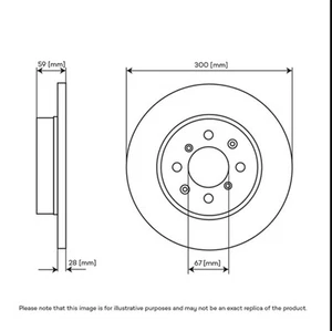 Front Brake Disc 300mm Diameter Vented - Audura AU-BDI00078-A 1 Piece - Picture 1 of 6