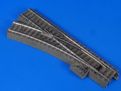 MARKLIN H0  24611  Left Straight Turnout  74490 Turnout Mechanism  74460 Decoder - Image 1 of 3