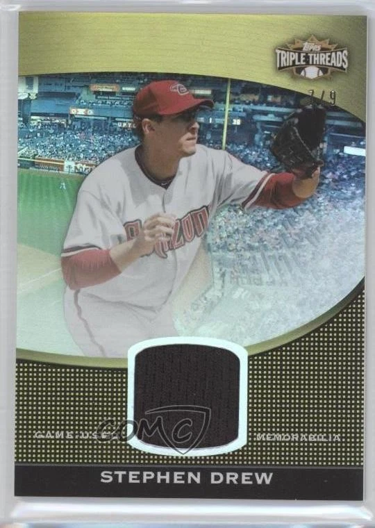 2011 Topps Triple Threads Unity Relic Gold /9 Stephen Drew #TTUSR-251 - Image 1 of 2