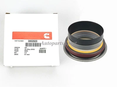 3802820 For Dodge Ram 1989-2016 5.9L 6.7L OEM DCEC Front Crankshaft Oil Seal Kit Foto 1 de 4