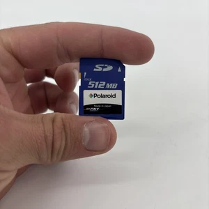 Polaroid Memory Card SD 512 MB Made In Japan. Free Fast Shipping! - Picture 1 of 4