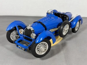 Vintage 1:18 Scale BBurago 1934 Bugatti Type 59 Race Car With Display Base ITALY - Picture 1 of 24