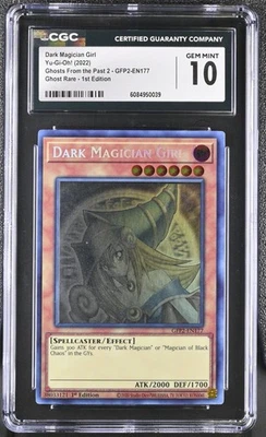 Yugioh CGC 10 Dark Magician Girl GFP2-EN177 Ghost Rare 1st Edition *0039 - Image 1 of 2