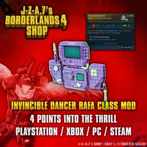 Borderlands 4✨ INVINCIBLE DANCER RAFA CLASS MOD THE THRILL DAMAGE ✅PC-PS-XBOX✨ - Picture 1 of 2