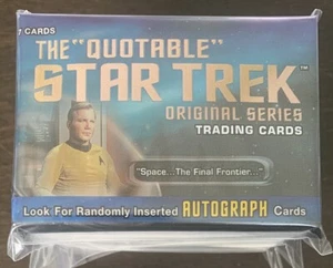 2004 Rittenhouse QUOTABLE STAR TREK Original Series Base Card Set + 3 Chase Sets - Picture 1 of 12