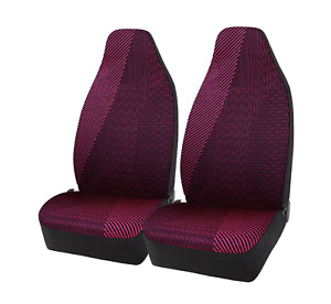Pink Zebra High Back buckets 5PC set front Seat Covers. 