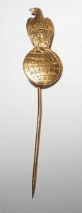 Vintage 1900's CASE Tractor Threshing Machine Advertising Button Pin Stickpin - Picture 1 of 3