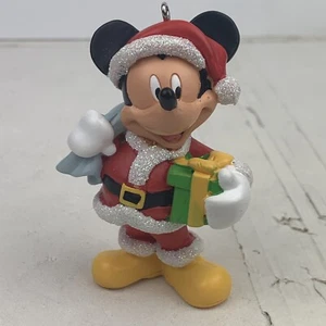 Vintage Walt Disney Mickey Mouse Santa Claus 3" Christmas Tree Ornament - Picture 1 of 7