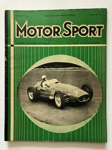Motor Sport Magazine September 1954 Cover Stirling Moss At Oulton Park - Picture 1 of 2