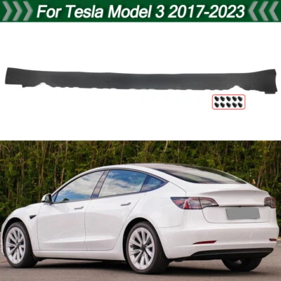 Left Side Skirt Molding Rocker Panel 1089828-00-D For Tesla Model 3 2017-2023 Foto 1 de 4