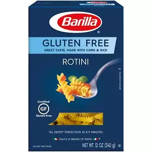 8 Case Barilla Gluten Free Rotini Pasta, 12 Ounce, Per Case - Picture 1 of 1