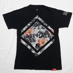 Asphalt Mens T-Shirt size Small Nyjah Huston Black Short Sleeve Skateboard MMXIV - Picture 1 of 11