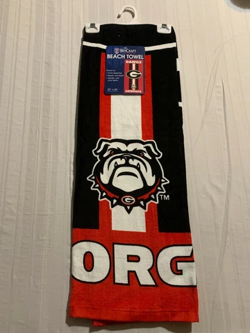 Georgia Bulldogs NCAA 30" x 60" Beach Towel McArthur Brand New Cover