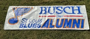 NHL St Louis Blues Busch Banner Vinyl 108”x36” Man Cave Bar Fan - Picture 1 of 7