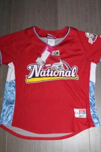 MAJESTIC RYAN HOWARD WOMENS MLB ALL STAR GAME JERSEY 2009 ST LOUIS MEDIUM NEW - Picture 1 of 8